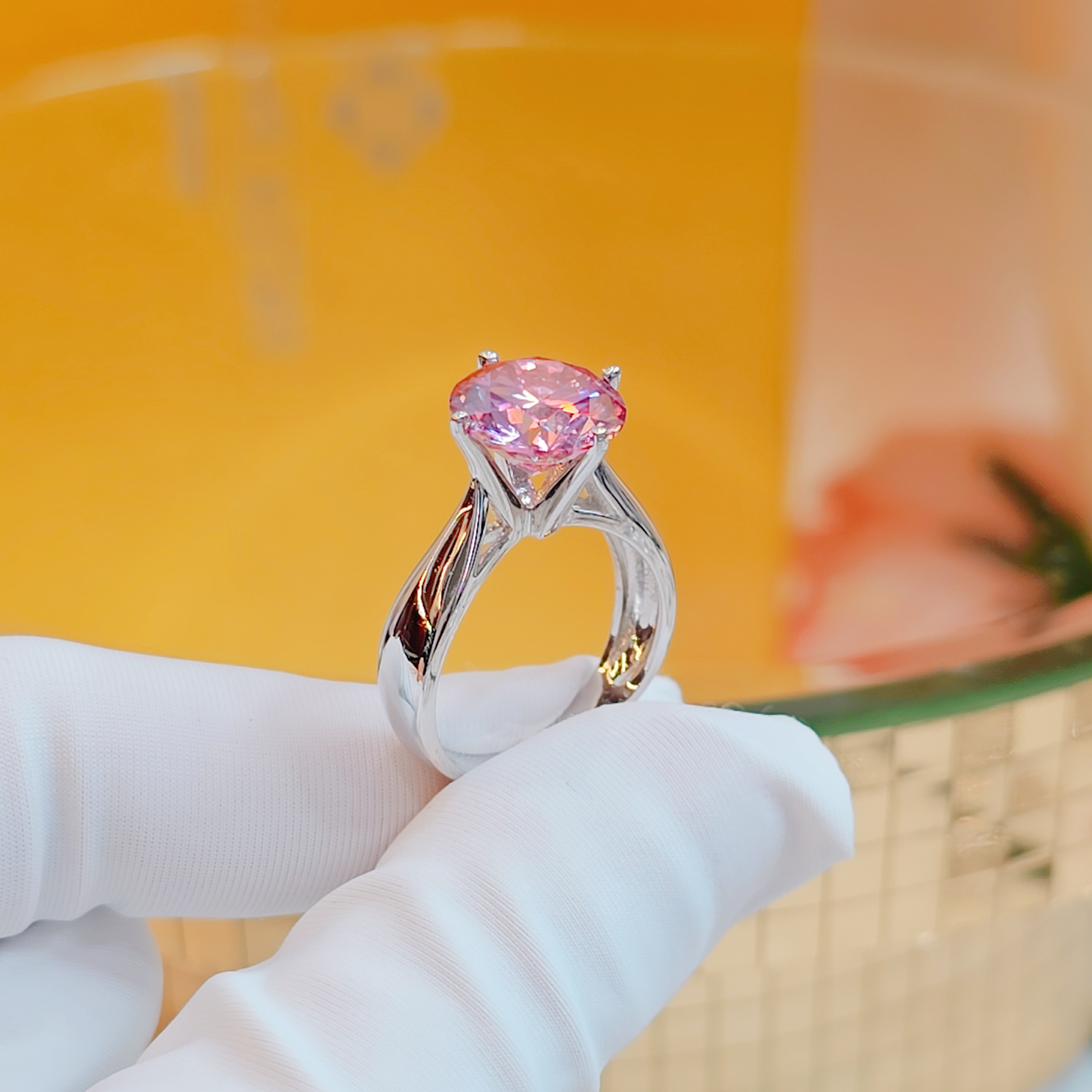 3.5ct Moissanite Ring in Italian S925 Silver