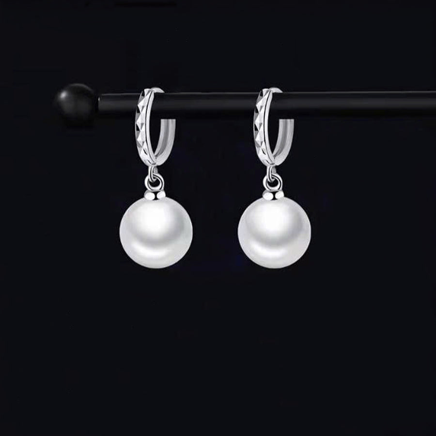 Classic Pearl Earrings – S925 Silver