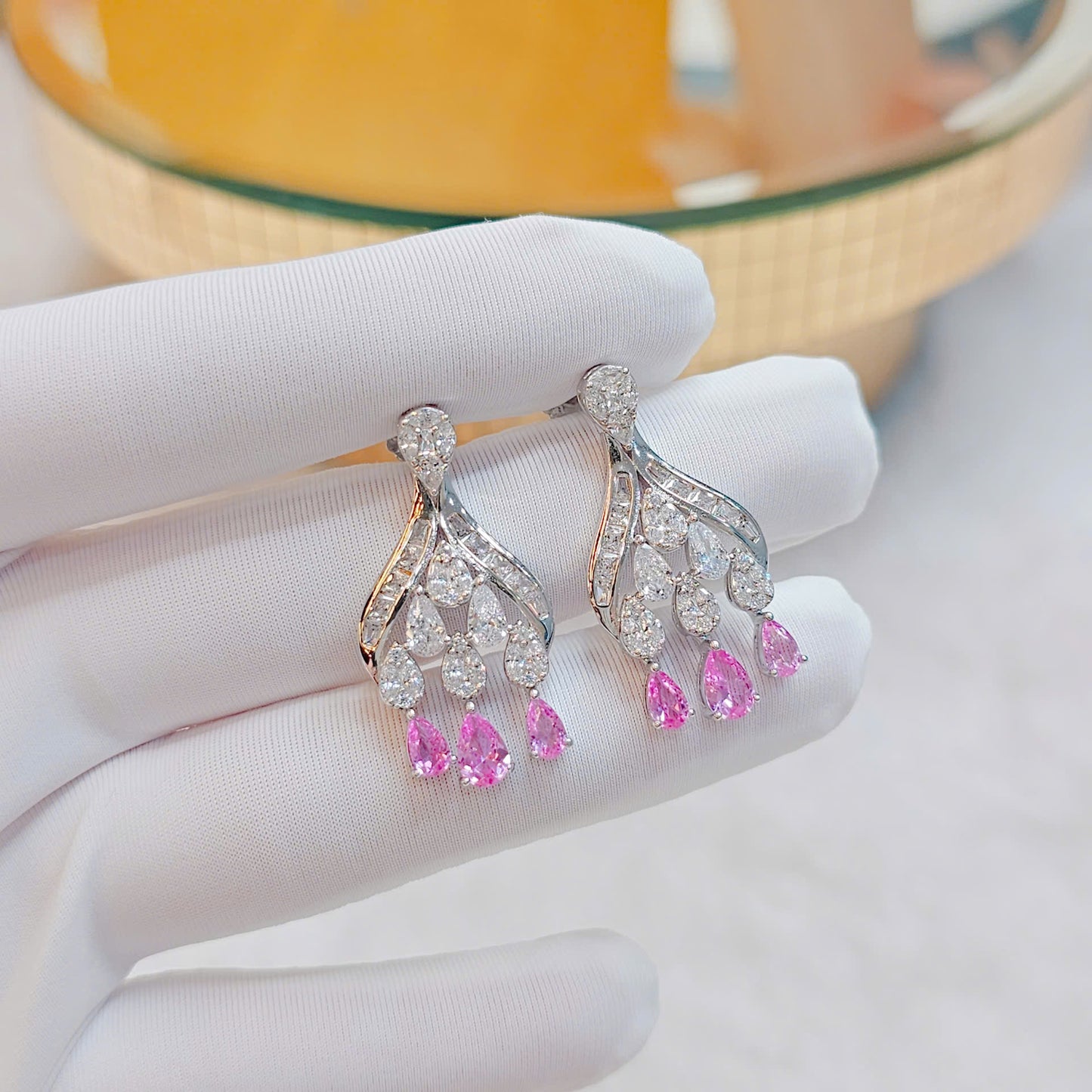 Party-Ready Silver Drop Earrings for Women