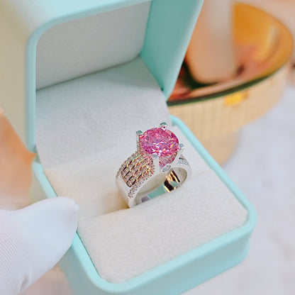 Luxury 3.5ct Moissanite Sterling Silver Ring