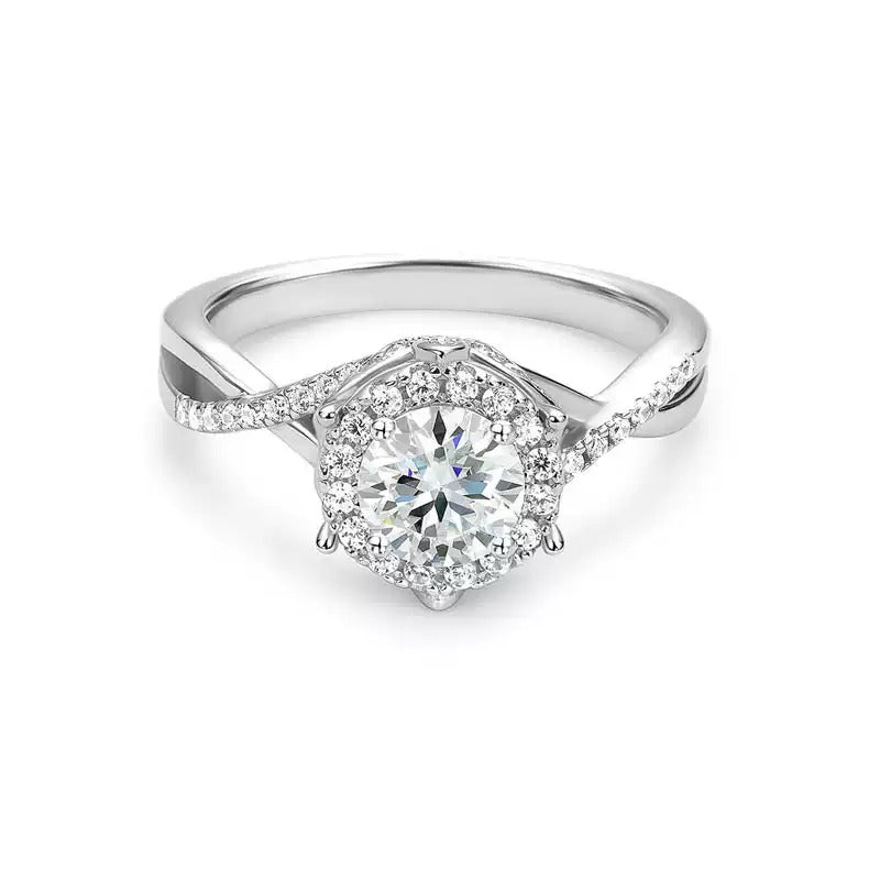 5ct Moissanite Ring for Women in S925 Silver