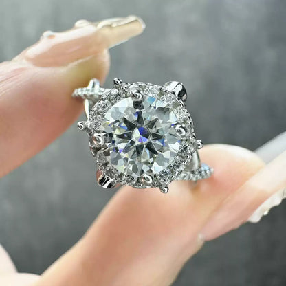 5ct Moissanite Ring for Women in S925 Silver