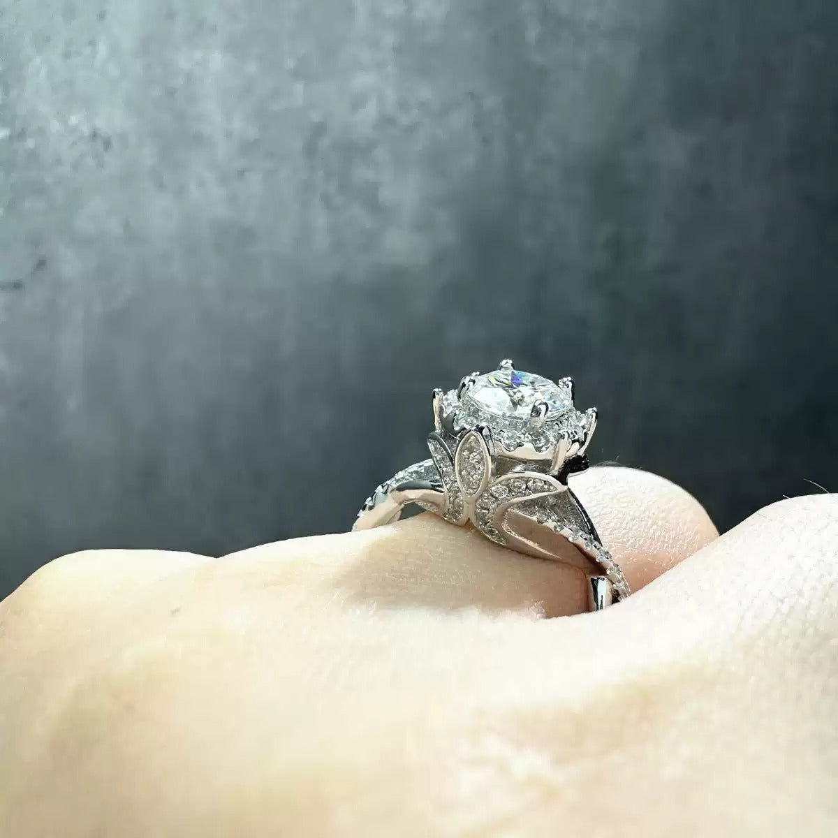 5ct Moissanite Ring for Women in S925 Silver