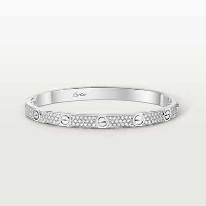 LOVE Bracelet – Classic Model, Paved, 925 Sterling Silver