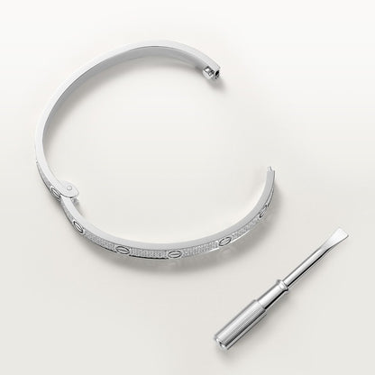 LOVE Bracelet – Classic Model, Paved, 925 Sterling Silver