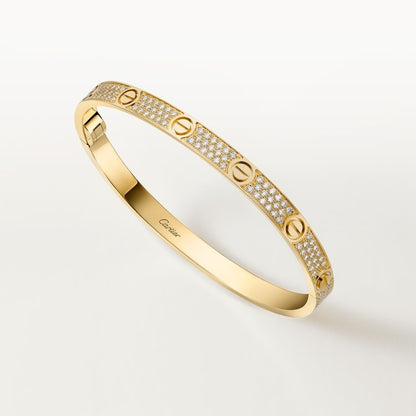 LOVE Bracelet – Classic Paved, 18K Gold Plated S925 Silver