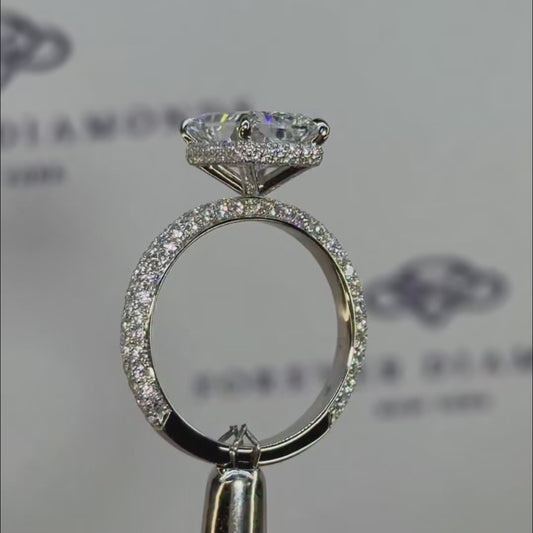 Minimalist Square Gemstone Ring in Italian Silver