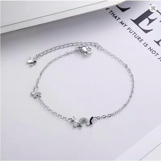 Elegant Butterfly Bracelet in S925 Silver