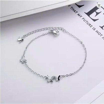 Elegant Butterfly Bracelet in S925 Silver