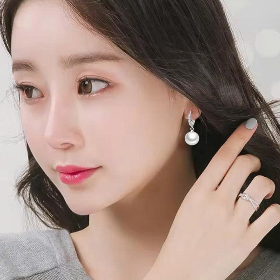 Classic Pearl Earrings – S925 Silver