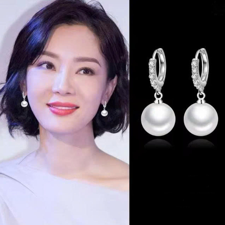 Classic Pearl Earrings – S925 Silver