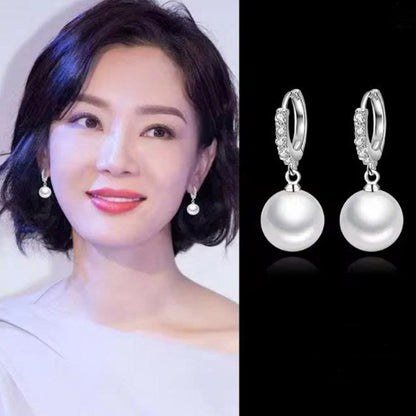 Classic Pearl Earrings – S925 Silver