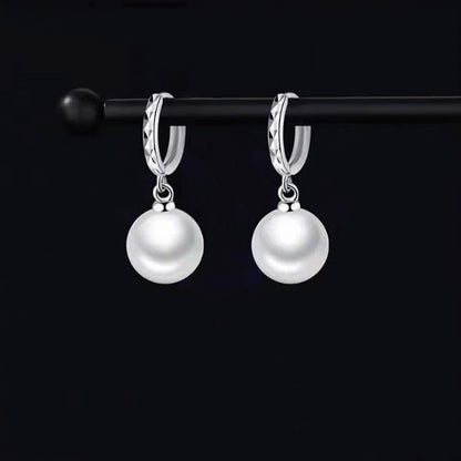 Classic Pearl Earrings – S925 Silver