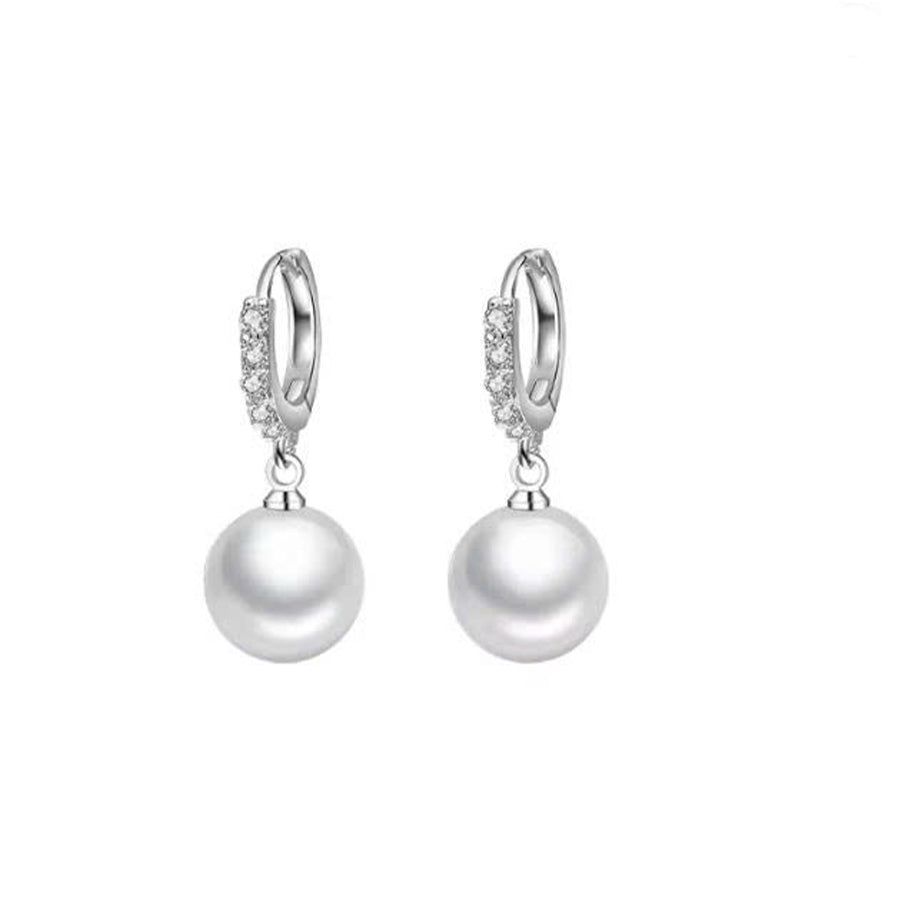 Classic Pearl Earrings – S925 Silver