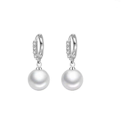 Classic Pearl Earrings – S925 Silver